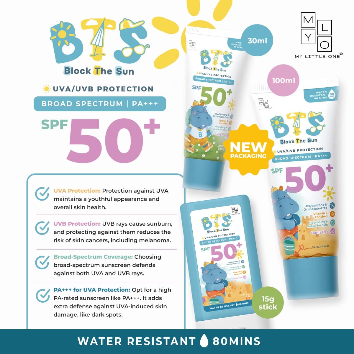 MyLO BTS Sunscreen Stick / Sunblock Lotion