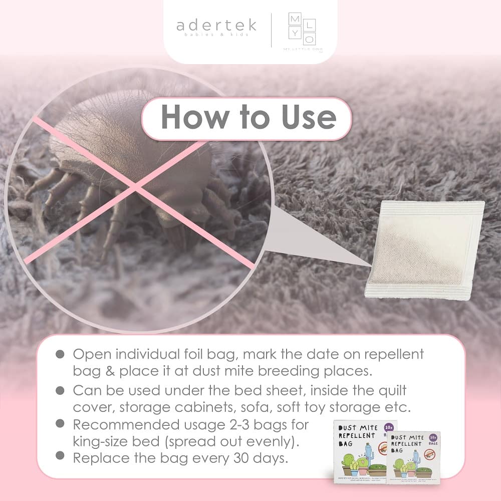 MyLO Dust Mite Repellent Bag (10 bags) Adertek Malaysia