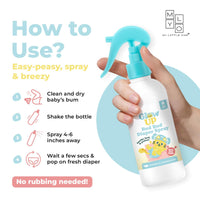 Zinc oxide diaper rash spray safe for newborns sensitive skin