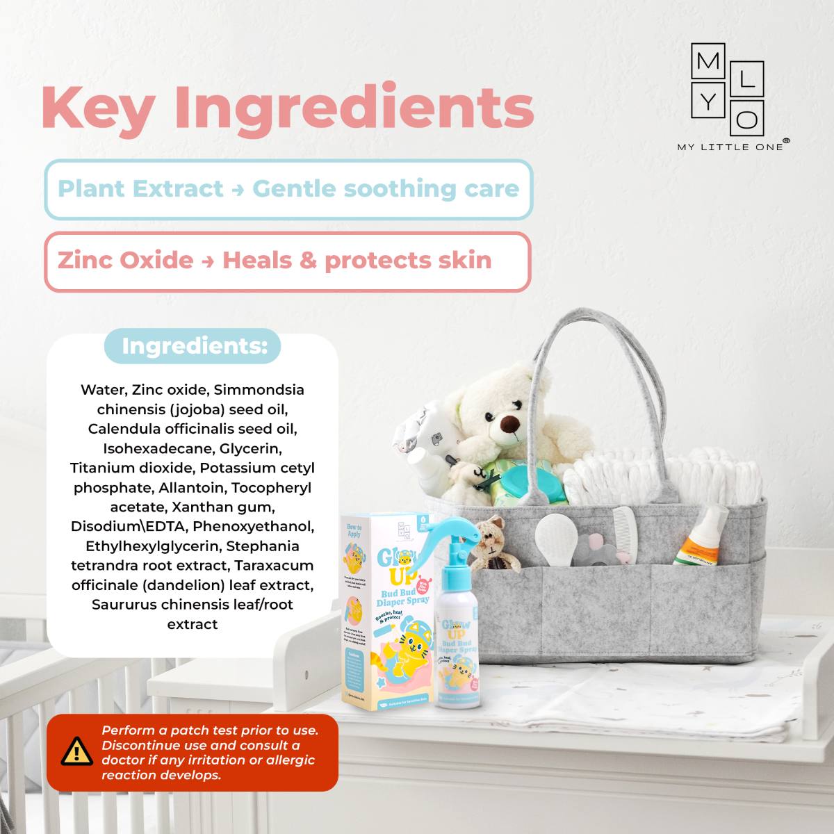 MyLO Glow Up Bud Bud No Rub Diaper Rash Spray (100ml)