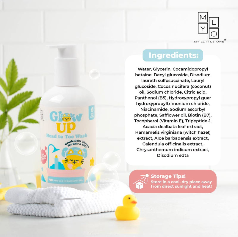 MyLO Glow Up 2-in-1 Head to Toe Wash (300ml)