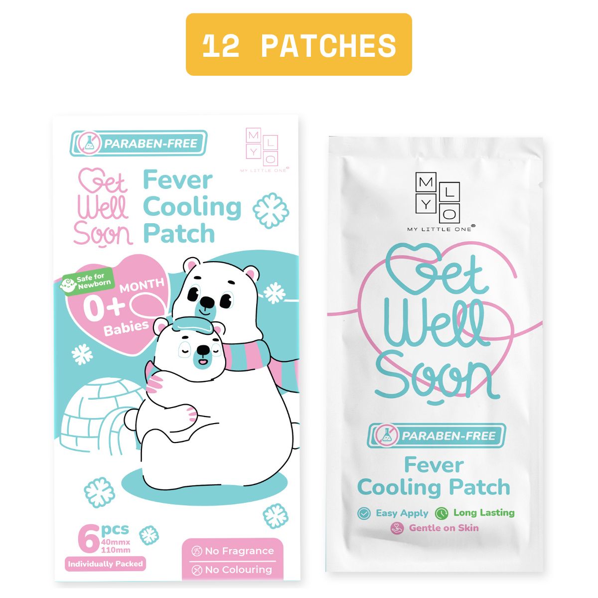 MyLO GWS Paraben Free Fever Cooling Patch (Newborn & Older)
