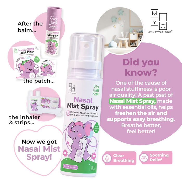 MyLO Breathe Happy Nasal Relief Mist Spray (100ml | Non Aerosol)