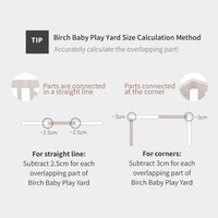 Birch Baby Play Yard Side Panel Calculation