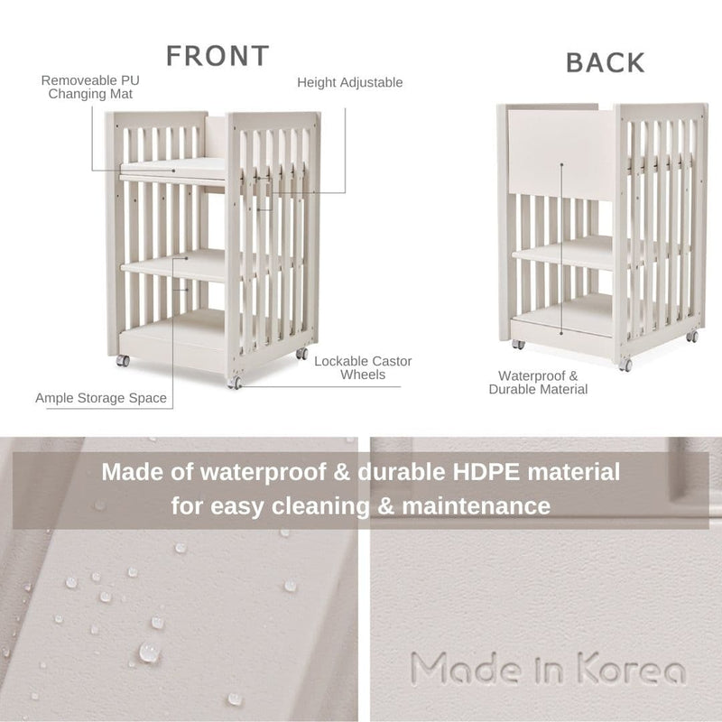 Made of waterproof and durable HDPE material (baby safe too!) for easy cleaning and maintenance 