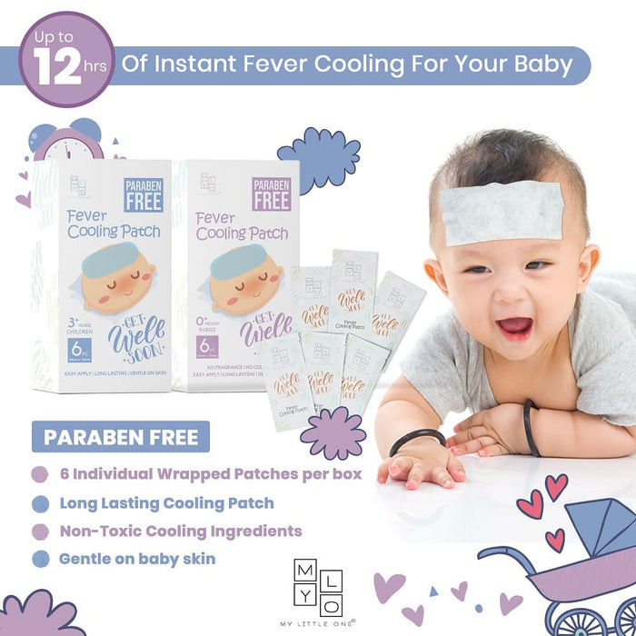 [1 box] MyLO GWS Paraben Free Fever Cooling Patch (6 Patches / box)