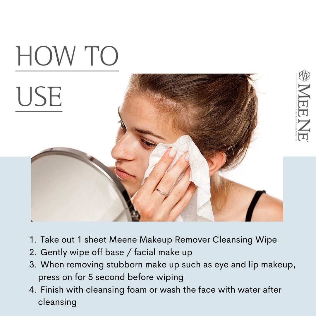 How to use Meene Make Up Remover Cleansing Wipes