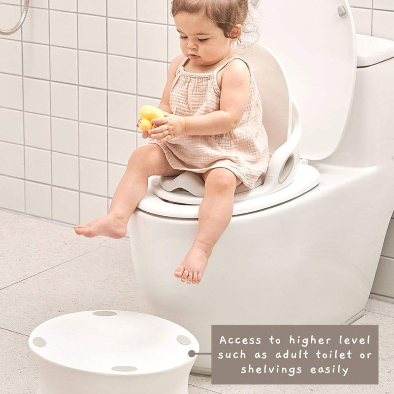 Step stool can help children to access to a higher level such as adult toilet or shelvings easily