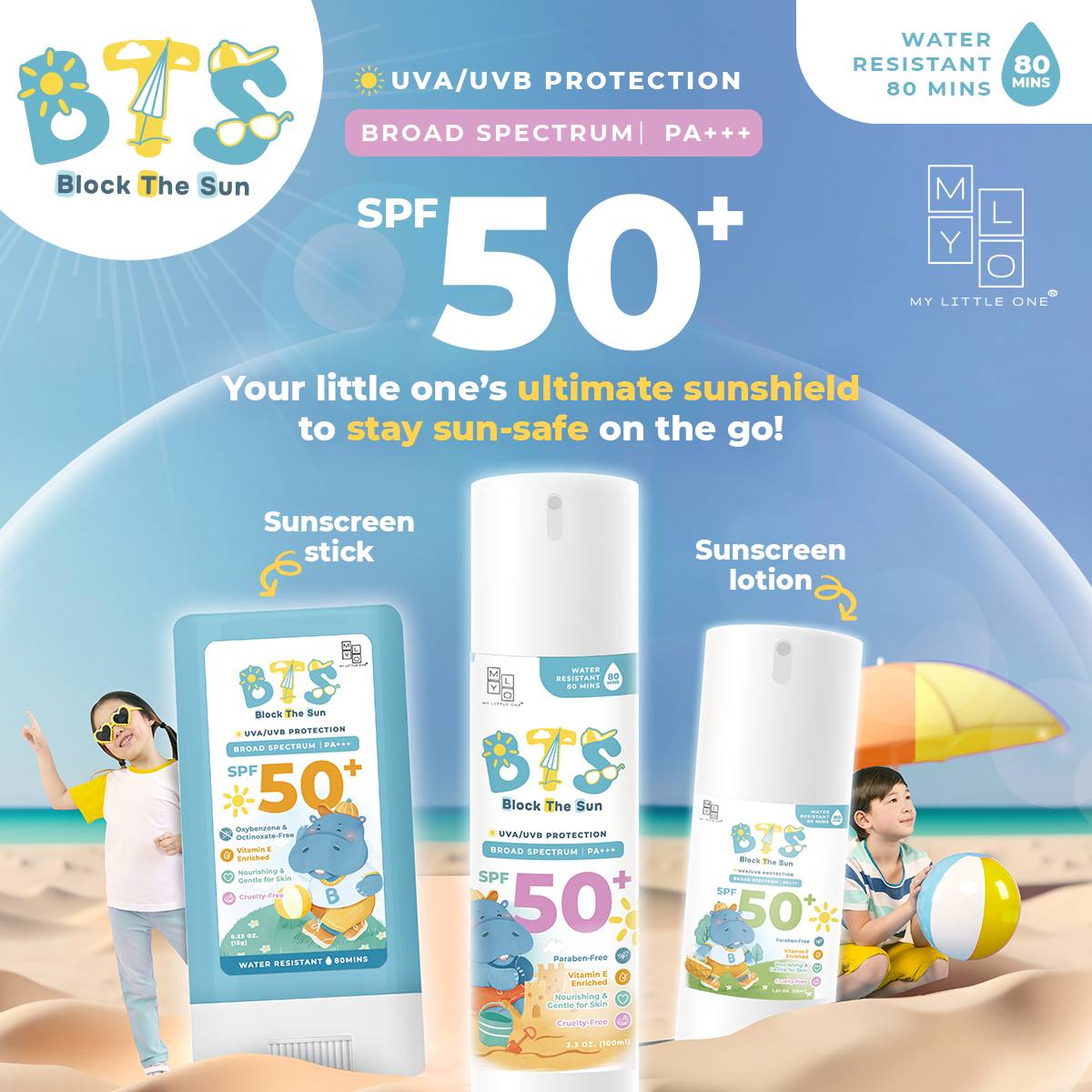MyLO BTS Sunscreen Stick / Sunblock Lotion
