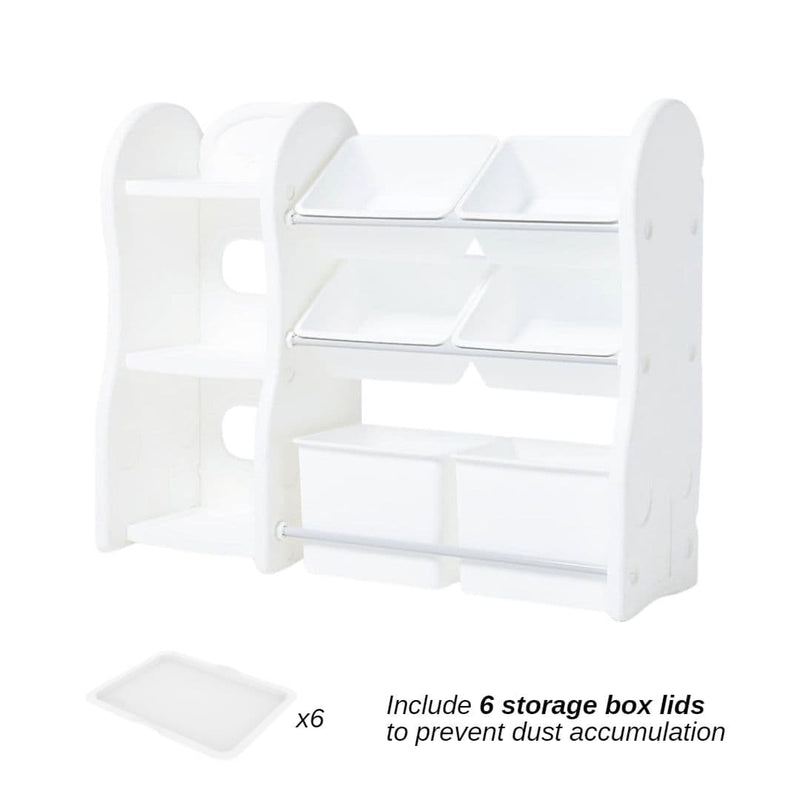 Design Organizer + Bookshelf (Extended) White