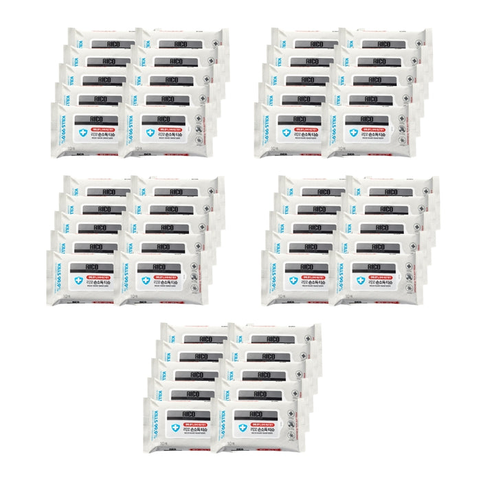 RICO Anti-Bacterial Hand Sanitizing Wet Wipes (10sheets) - 50 Packs [Use By Oct 2024]