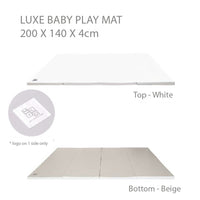 mylo luxe play mat beige/white
