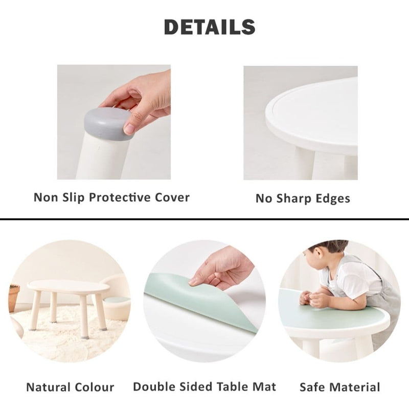 Easy Toddler Table with Reversible Table Mat Product Details
