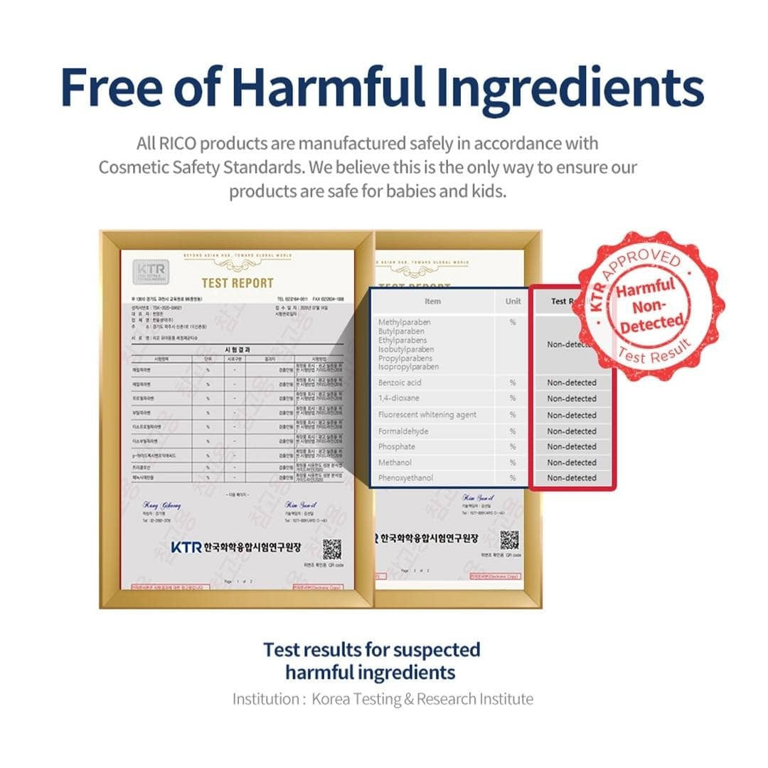 RICO Surface Sanitizing Wipes are free from harmful ingredients