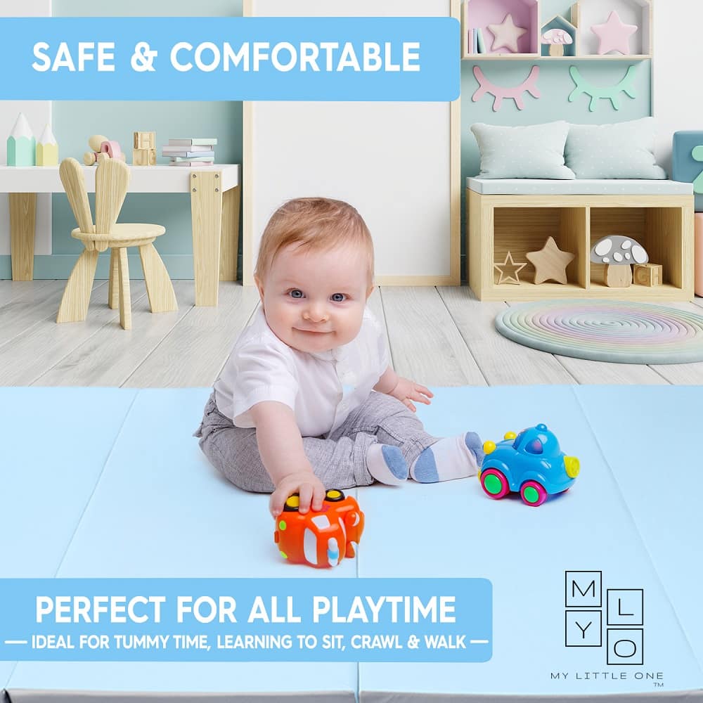 Peace of mind when your little ones play on LUXE play mat